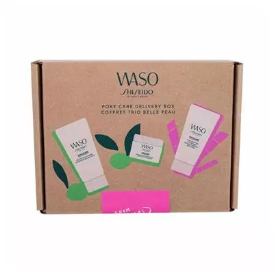 Shiseido Ginza Tokyo Waso Pore Care Delivery Box Cleanser Hydrating Mask Gift Set 3Pic