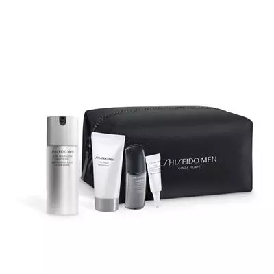 Shiseido Man Ginza Tokyo Total Revitalizer Light Fluid Total Age Defense Program Gift Set 80Ml Fluid Foam Serum Eye 4Pic