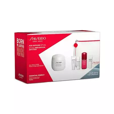 Shiseido Ginza Tokyo Age Defens Ritual Essential Energy Moisturizing Cream 50 Gift Set Cream Foam Lotion Serum Eye 5Pic